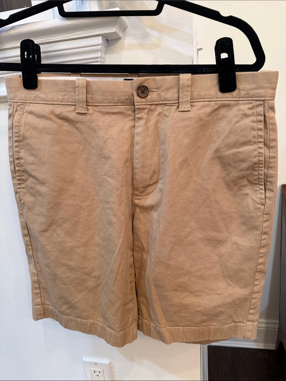 J. Crew Men's Tan Flat-Front Cotton Shorts